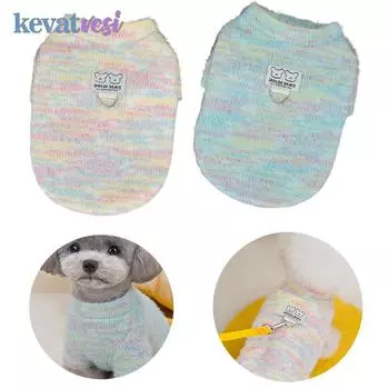 Зимняя теплая одежда для собак, симпатичное пальто для маленьких и средних собак, одежда для йорков, чихуахуа, мягкая одежда для щенков, товары для животных S синий