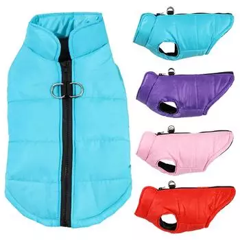 Зимняя теплая одежда для собак, водонепроницаемая куртка для щенков, для маленьких и средних собак, модное пальто для кошек, чихуахуа, йоркширский жилет для домашних животных, одежда XS