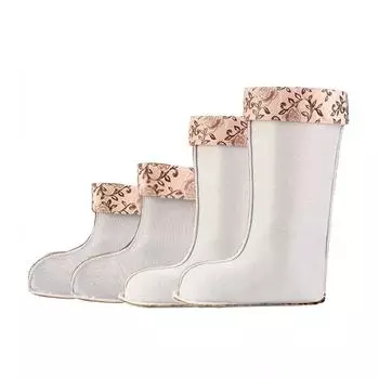 Зимняя теплая подкладка для дождевых сапог, женская мягкая обувь, полиэстер, хлопок, подкладка для дождевой обуви, подкладка для носков, тапочек CN 36-37 (S)