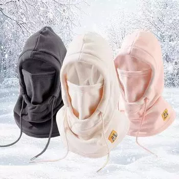 Зимняя теплая шапка для мужчин и женщин, шапки, маска, шарф, один капюшон, езда в холодную погоду, ветрозащитная маска для лица