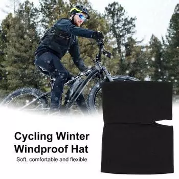 Зимняя теплая шапка для шеи, супермягкая, эластичная, на толстой флисовой подкладке, велосипедный лыжный шлем, защита лица, головной убор