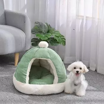 Зимняя теплая шапка Полузакрытая будка для кошки Кровать для кошки Полузакрытая будка Кровать для собаки Закрытая будка для кошки 50cm