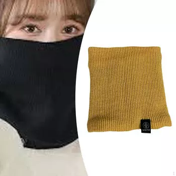 Зимняя теплая шея, эластичный пылезащитный чехол для маски для лица, трубка для мотоцикла жёлтый
