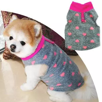 Зимняя теплая толстовка с капюшоном для собак, утепленный жилет для собак, утолщенная флисовая одежда для маленьких и средних собак, аксессуары для щенков бульдогов XS