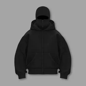 Зимняя теплая толстовка с капюшоном, унисекс, однотонная повседневная куртка свободного покроя S красный