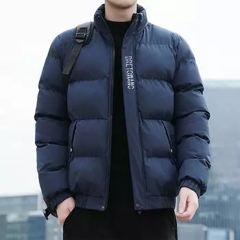 Зимняя теплая утолщенная стеганая куртка свободная универсальная стеганая куртка мужская куртка большого размера повседневная куртка мужская M