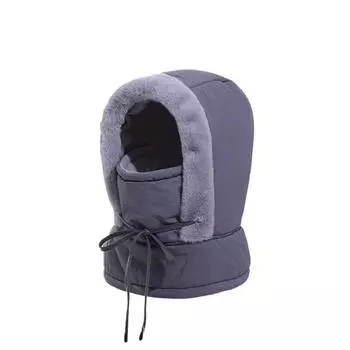 Зимняя теплая ветрозащитная шапка, защита ушей, плюш, утолщенная маска для защиты от холода, нагрудник, лыжи, все в одном для велоспорта, ветрозащитная езда