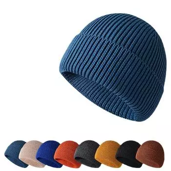 Зимняя теплая вязаная шапка для взрослых унисекс Skullies & Beanies adjustable кофейный