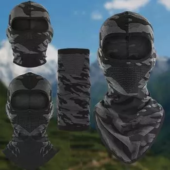 Зимняя термомотоцикл Балаклава ветрозащитная лыжная полнолицевая маска капюшон шлем шляпа A