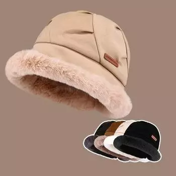Зимняя толстая флисовая женская шапка для рыбалки