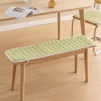 Зимняя толстая плюшевая длинная подушка для скамьи, мягкий коврик для стула, прямоугольная подушка для скамьи, чехол для деревянного дивана, подушка для сиденья 30x80cm