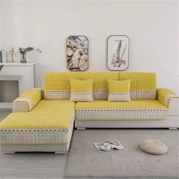 Зимняя толстая вельветовая диванная подушка, простая современная однотонная плюшевая диванная подушка для гостиной 70*70