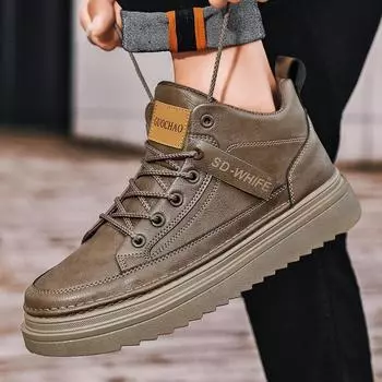 Зимняя универсальная мужская обувь, модные мужские туфли для сёрфинга, повседневная обувь в стиле ретро средней высоты 39