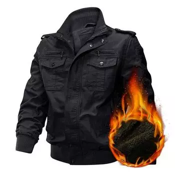 Зимняя утолщенная бархатная куртка мужская из чистого хлопка повседневная рабочая куртка зимняя верхняя куртка для мужчин M