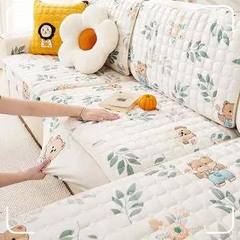 Зимняя утолщенная молочная подушка для дивана, теплый плюшевый чехол для дивана, нескользящий чехол для спинки дивана, тканевая подушка 60*60cm