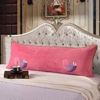 Зимняя утолщенная мягкая длинная наволочка для кровати, односторонняя бархатная ткань, стеганые наволочки для подушек, наволочки для сна для влюбленных пар 120x48cm