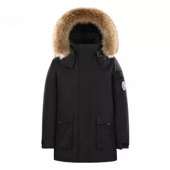 Зимняя утолщенная отстегивающаяся шерстяная куртка-пуховик с капюшоном для пар, белая утиная пуховая куртка для мужчин, парки S белый