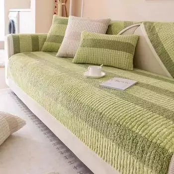 Зимняя утолщенная плюшевая подушка для дивана в виде кролика, современный легкий роскошный чехол для дивана, противоскользящая подушка для дивана 70x70cm серый