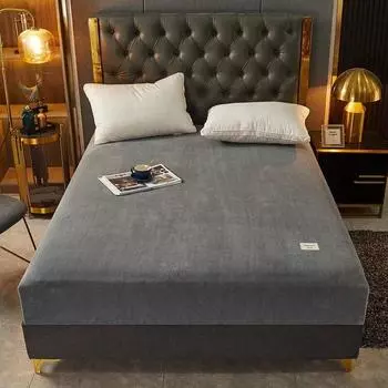 Зимняя утолщенная теплая простыня высокого качества из молочного бархата, покрывало для односпальной/двуспальной/двуспальной/двуспальной кровати, sabanas cama matrimonial 120x200x30cm 1pc