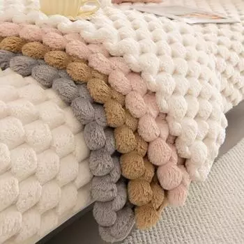 Зимняя утолщенная термоплюшевая подушка для дивана, скандинавские простые нескользящие подушки для сиденья, зимняя ткань 50*70cm