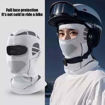 Зимняя велосипедная защитная маска для лица, теплая, дышащая, для холодной погоды, для мужчин и женщин, для активного отдыха, ветрозащитная, для катания на лыжах, для мотоцикла, подкладка, шапка, шейный гетр, балаклава с капюшоном