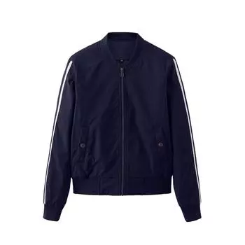 Зимняя ветровка женская полосатая хлопковая летная куртка однотонная куртка-бомбер модная женская куртка L красный