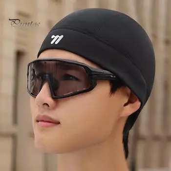 Зимняя ветрозащитная флисовая лыжная шапка-бини с подкладкой из флиса для холодной погоды, для езды на велосипеде и бега, для мужчин и женщин синий