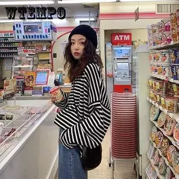 Зимняя водолазка Pofulove, утепленный свитер для школьницы, корейский свободный цвет, одинаковый по цвету дикий трикотаж, топ XL чёрный