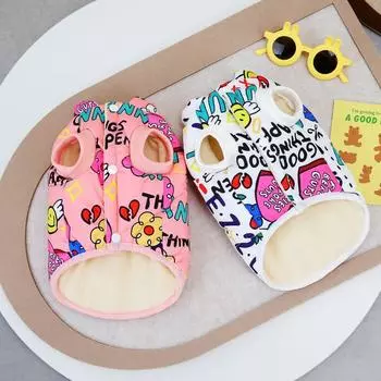 Зимняя водонепроницаемая куртка для собак, теплый жилет для питомцев, роскошные парки с принтом, пальто для собак 2025 года, одежда для собак, чихуахуа, йоркширский терьер, одежда для собак S розовый