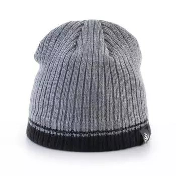 Зимняя вязаная шапка, мужская модная однотонная шапка Skullies со снежным логотипом, вязаная толстая шапка-бини, уличная мужская теплая лыжная шапка 56-59cm