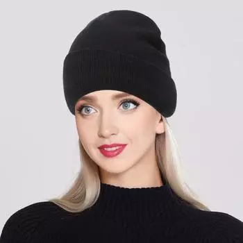 Зимняя вязаная шапка унисекс с эластичными складчатыми полями, утолщенная, однотонная, защита ушей, теплая, повседневная, для катания на лыжах, коньках, головной убор