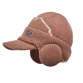 Зимняя защита шеи от холода сотня с вязаной шерстяной шапкой мужская осенне-зимняя мягкая теплая защита ушей велосипедная шапка