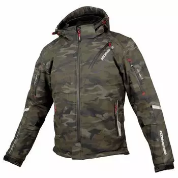 Зимняя защитная парка KOMINE Soft Shell для мотоциклов, камуфляж XL 1066, для защиты от холода весной и весной, стандарт CE, уровень 2, эластичный материал
