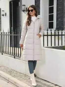 Зимняя женская хлопковая куртка с капюшоном, средней длины, тонкая стеганая куртка, теплая стеганая куртка с длинными рукавами, пальто S чёрный