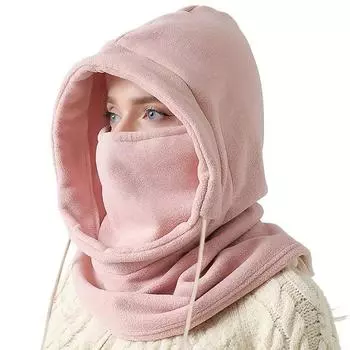 Зимняя женская и мужская уличная защита ушей теплая толстая плюшевая шерстяная шапка женская мягкая цельная шапка шарф женская мода предотвращает холодный ветер 1PCS хаки