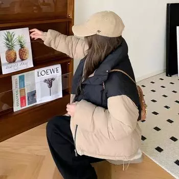 Зимняя женская короткая куртка, короткое пальто со взрывчаткой, пуховая парка M