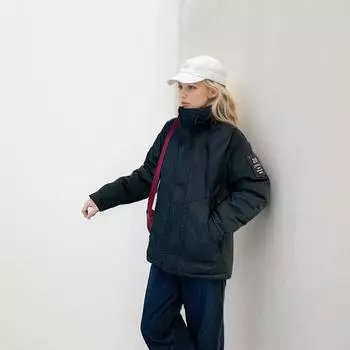 Зимняя женская куртка-парка из хлопка с воротником-стойкой и капюшоном, теплая хлопковая куртка, женская зимняя утепленная куртка для отдыха на открытом воздухе S зелёный