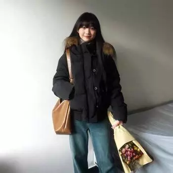 Зимняя женская куртка-пуховик в корейском стиле, свободная, толстая, теплая, стеганое пальто, простая студенческая верхняя одежда M