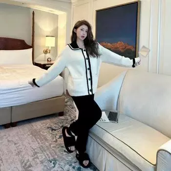 Зимняя женская пижама полубархатная новая удобная и мягкая домашняя пижама комплект One Size