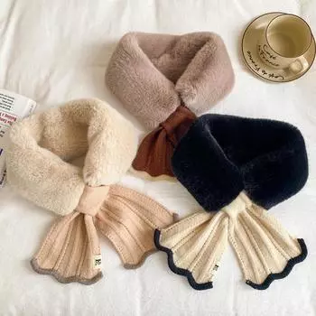 Зимняя женская шаль с перекрестными лямками, мягкий шейный шарф для девочек и дам, осенне-зимний вязаный шарф, милые универсальные женские шарфы кофейный