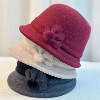 Зимняя женская шапка рыбака в британском ретро-стиле, теплая женская шапка рыбака M черный серый