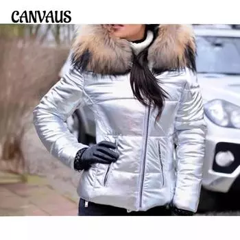 Зимняя женская свободная одежда больших размеров Элегантная куртка Короткий темпераментный топ