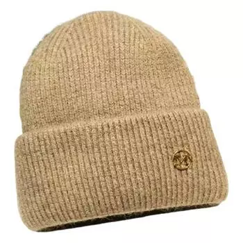 Зимняя женская вязаная шапка с эластичными складчатыми полями, утолщенная, однотонная, защита ушей, теплая, повседневная, для катания на лыжах, коньках, головной убор хаки