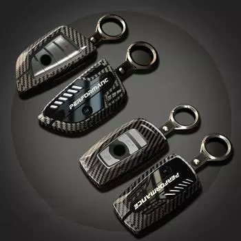 Zinc Alloy Carbon Fiber Car Key Cover Case for BMW X6 X5 X3 F20 F30 F34 E60 E90 F10 E34 E36 G30 F15 F16 1 3 5 7 Series