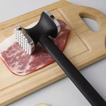 Zinc Alloy Square Meat Tenderizer Hammer Durable Kitchen Tool for Steak Pounding Meat