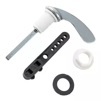 Zinc Alloy Toilet Flush Handle Toilet Handle Replacement Flush Lever Repair Replace Tank Flushers Handle Easy to Install белый