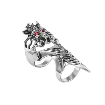 Zinc Zinc Alloy Female Male Finger Ring Gothic Knuckle Ring Dragon Ring Fashion Jewelry Korean Style Ring B