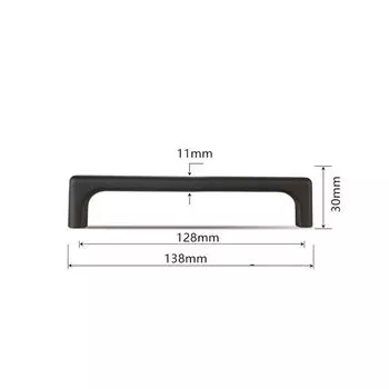 Zinc Zinc Zinc Alloy Gold Modern Durable Simple Cabinet Handle Door Pull Drawer Knob Furniture Hardware black-128mm