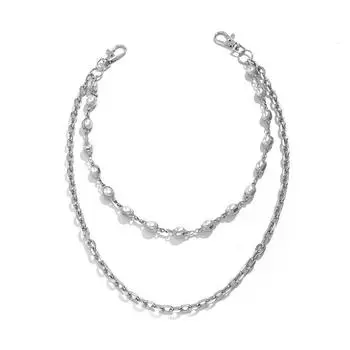 Zinc Zinc Zinc Alloy Punk Belt Chain Turquoise Tassel Jeans Chain Retro Pants Chain Male Style B