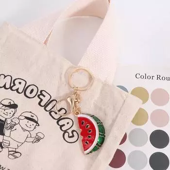 Zinc Zinc Zinc Alloy Simulation Watermelon Keychain Hanging Decorations Cute Key Chains Pendant Style A